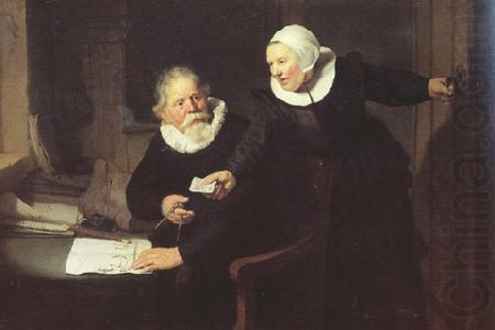 REMBRANDT Harmenszoon van Rijn Double portrait of the Shipbuilder fan rijcksen an his Wife Griet Fans (mk33) china oil painting image